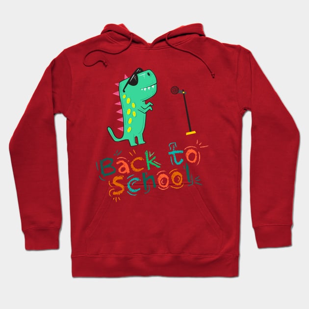 Roaring Kindergarten Dinosaur T Rex Back to School Shirt Boy Hoodie by Trendy_Designs